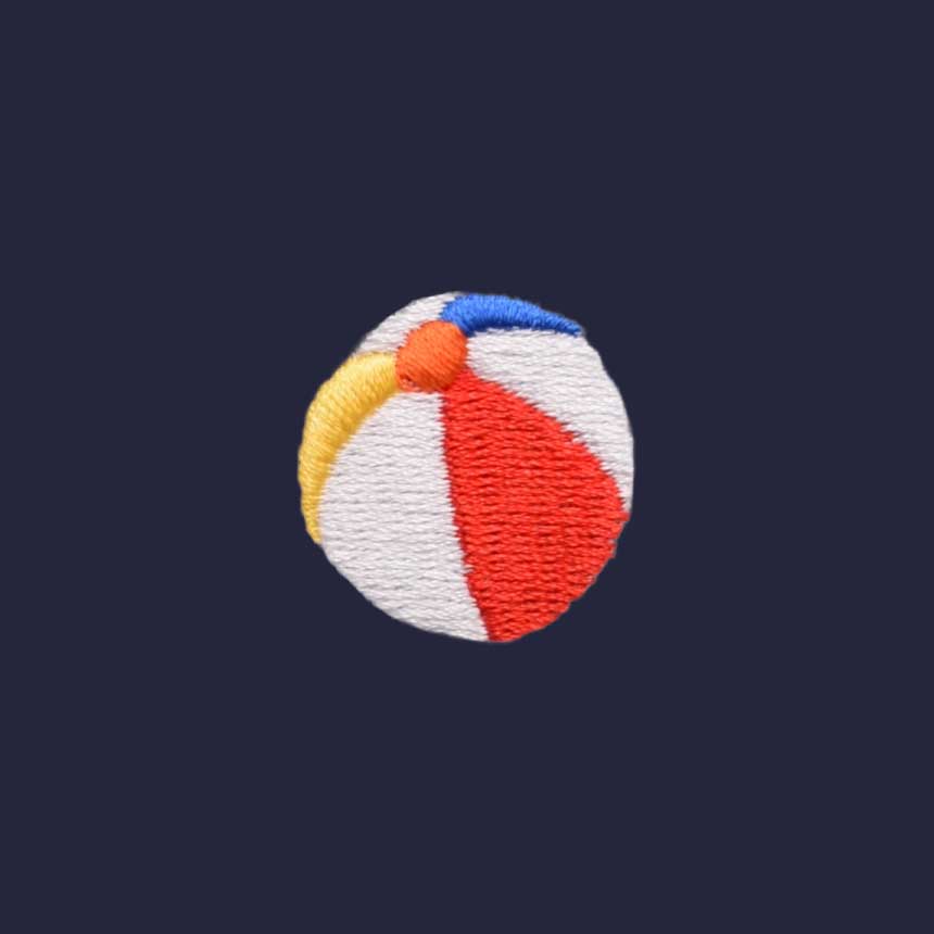 Strandbal Borduursel Zwembroek | Navy