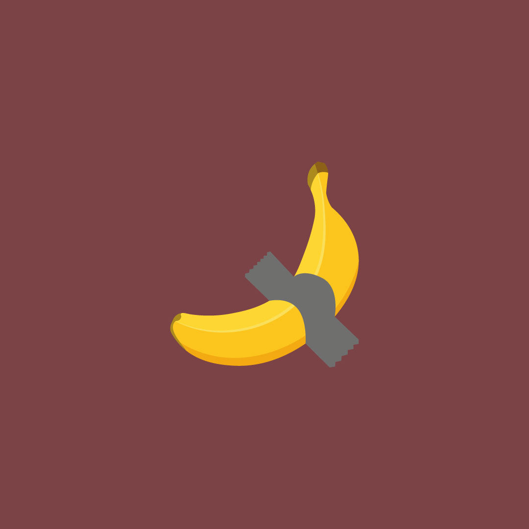 Taped Banana Sweater | Wijnrood