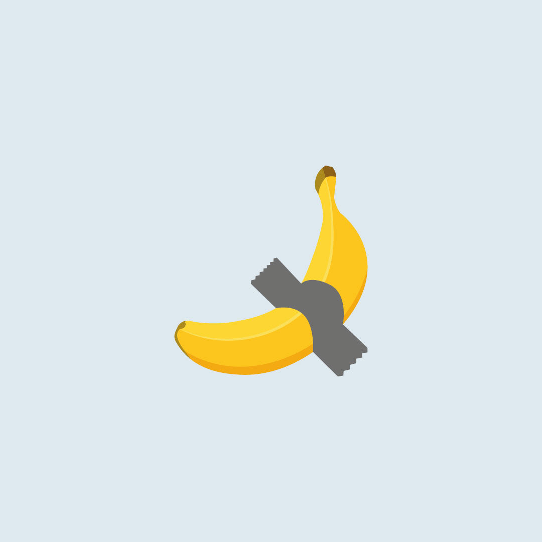 Taped Banana Sweater | Lichtblauw