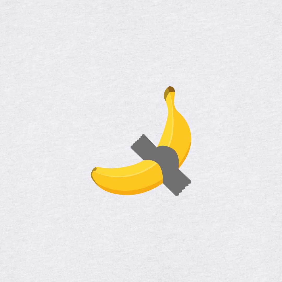 Taped Banana Sweater | Grey Melee
