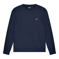 Watermeloen Borduursel Sweater | Navy