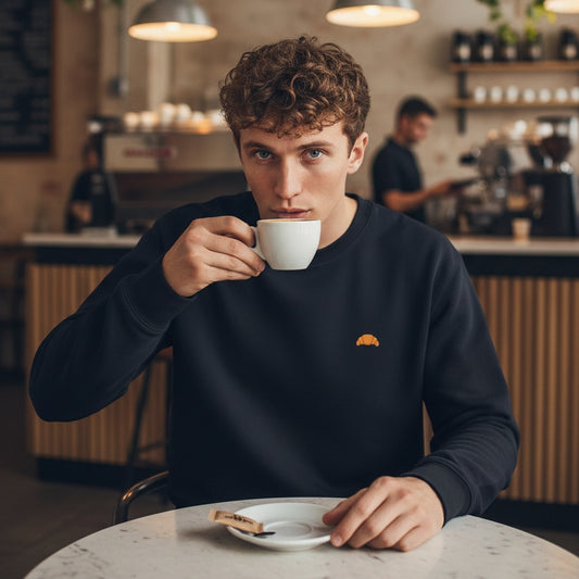 Croissant Sweater | Navy