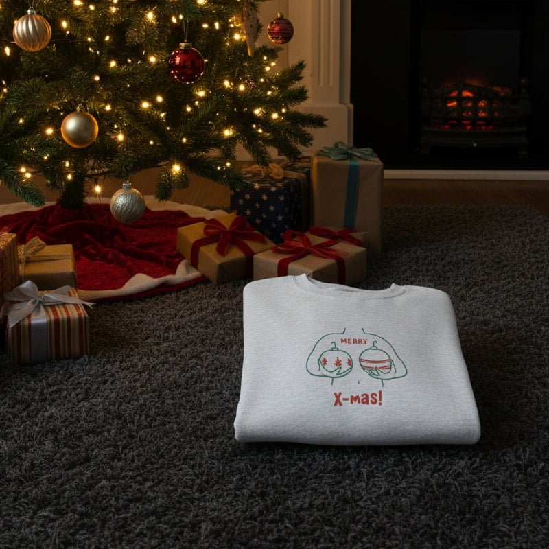 X-mas Dames Sweater | Grey Melee