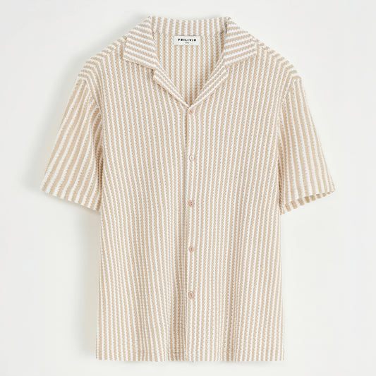 Striped Shirt | Beige