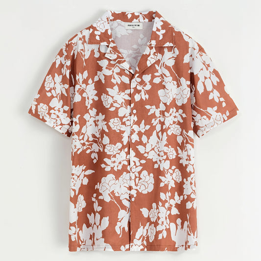 Flower Shirt | Burnt Orange