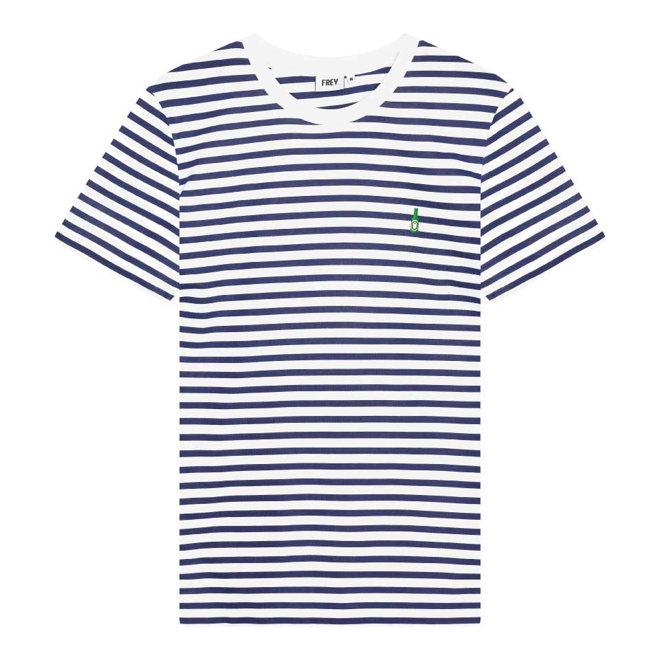 Beer Bottle T-shirt | Navy/White