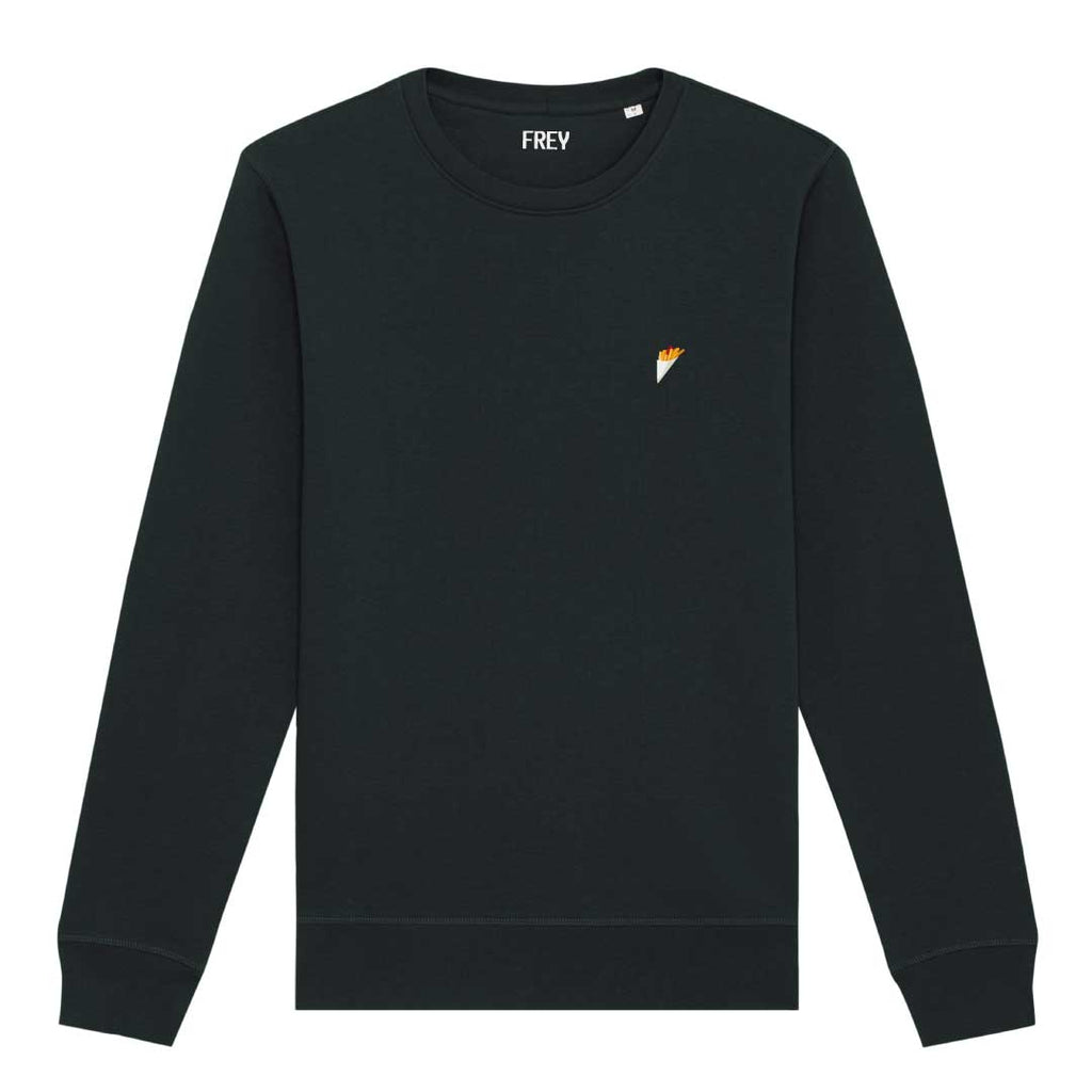 Pommes-Pullover | Schwarz