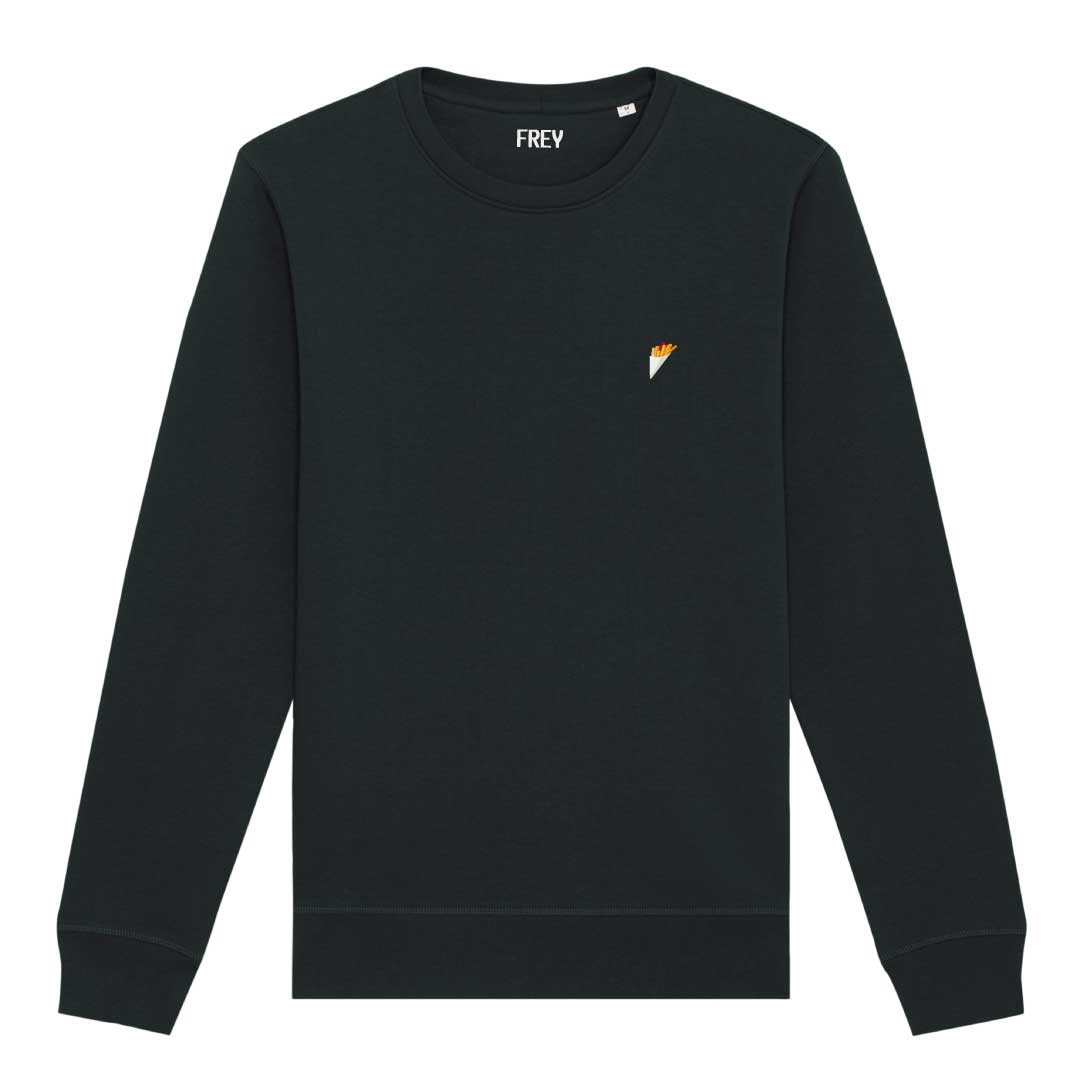 Pommes-Pullover | Schwarz