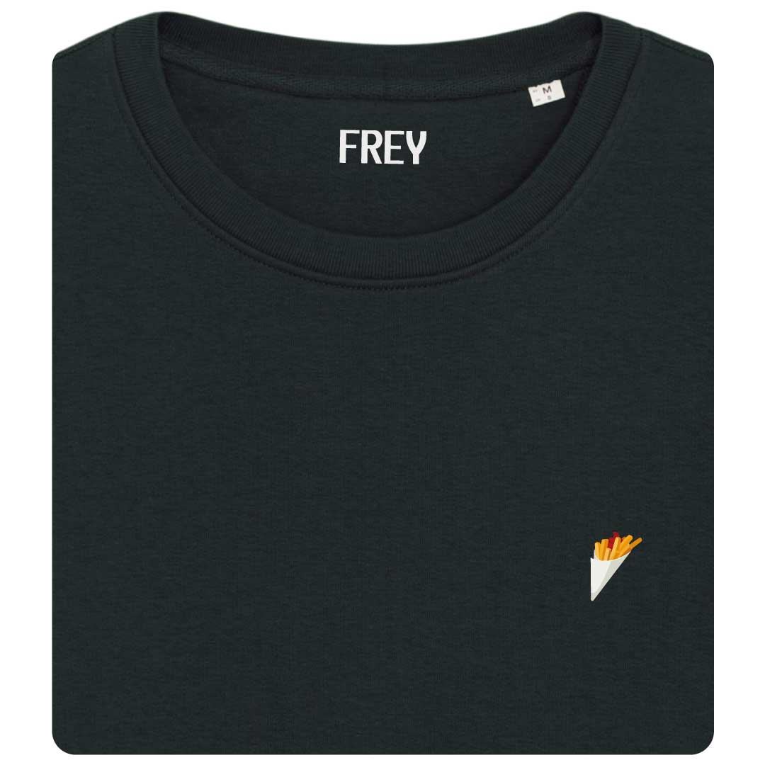 Pommes-Pullover | Schwarz