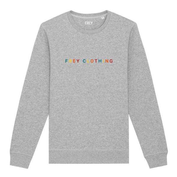 Kleurrijk Logo Sweater | Grey Melee