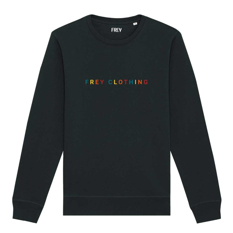 Kleurrijk Logo Sweater | Black