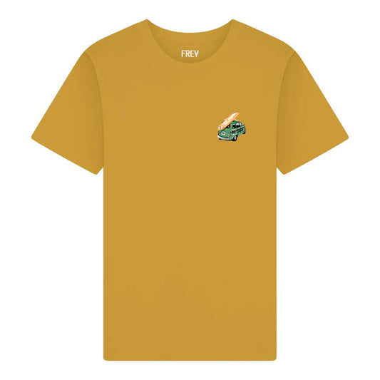 Surf Car T-shirt | Ochre