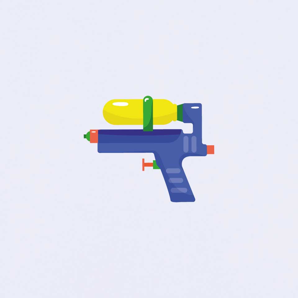 Watergun T-shirt | White